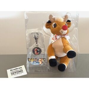 Vtg Rudolph the Red Nosed Reindeer Movie Armitron Watch & Beanie Plush Gift Set